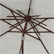 Safavieh Lorenia  9Ft Double Top Metal and Fabric Market Umbrella in White