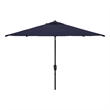 Safavieh Kamen 6.5Ft X 10Ft Metal Auto Tilt Rectangle Market Umbrella in Navy