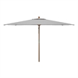 Safavieh Aklin 6.5Ft X 10Ft Wood Rectangle Umbrella in Gray