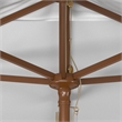 Safavieh Aklin 6.5Ft X 10Ft Wood Rectangle Umbrella in Ivory
