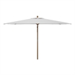 Safavieh Aklin 6.5Ft X 10Ft Wood Rectangle Umbrella in Ivory