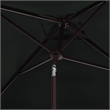 Safavieh Zimmerman 7.5 Ft Square Metal and Fabric Market Umbrella in Green