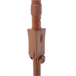 Safavieh Hilo 6.5 Ft Tiki Metal and Fabric Beach Umbrella in Brown