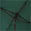 Safavieh Elegant Valance 7.5 Ft Square Aluminum Umbrella in Green / White