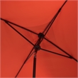 Safavieh Elegant Valance 7.5 Ft Square Aluminum Umbrella in Orange / White