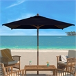 Safavieh Velop 7.5Ft Square Wood Umbrella in Navy