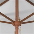 Safavieh Velop 7.5Ft Square Wood Umbrella in Ivory