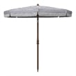 Safavieh Copen 6.5 Ft Metal and Fabric Beach Umbrella in Navy / White