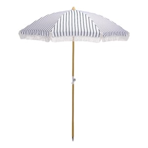 Safavieh Bella 6.5 Ft Metal and Fabric Beach Umbrella  in Green