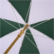 Safavieh Gallo 6.5 Ft Metal and Fabric Beach Umbrella in Green