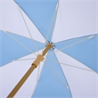 Safavieh Gallo 6.5 Ft Metal and Fabric Beach Umbrella in Baby Blue