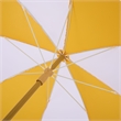 Safavieh Gallo 6.5 Ft Metal and Fabric Beach Umbrella in Yellow