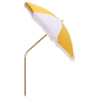 Safavieh Gallo 6.5 Ft Metal and Fabric Beach Umbrella in Yellow