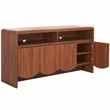 Safavieh Narine 4 Door 2 Shelf Wood  Sideboard/Media in Walnut
