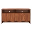 Safavieh Narine 4 Door 2 Shelf Wood  Sideboard/Media in Walnut