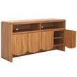Safavieh Narine 4 Door 2 Shelf Wood Sideboard/Media in Oak