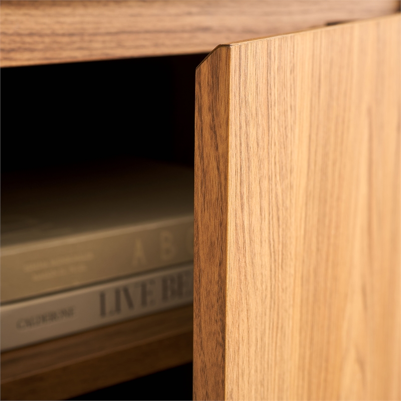 Safavieh Narine 4 Door 2 Shelf Wood Sideboard/Media in Oak