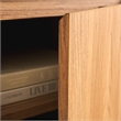 Safavieh Narine 4 Door 2 Shelf Wood Sideboard/Media in Oak