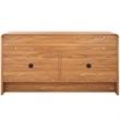 Safavieh Narine 4 Door 2 Shelf Wood Sideboard/Media in Oak