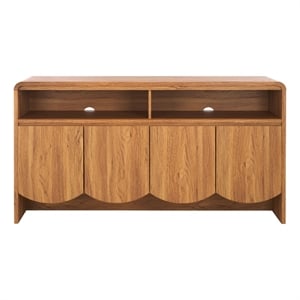 Safavieh Narine 4 Door 2 Shelf Wood Sideboard/Media in Oak