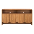 Safavieh Narine 4 Door 2 Shelf Wood Sideboard/Media in Oak