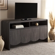 Safavieh Narine 4 Door 2 Shelf Wood  Sideboard/Media in Black