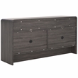 Safavieh Narine 4 Door 2 Shelf Wood  Sideboard/Media in Black