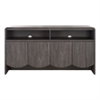 Safavieh Narine 4 Door 2 Shelf Wood  Sideboard/Media in Black