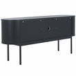 Safavieh Shaelynn 4 Door Wood  Sideboard/Media in Black / Black