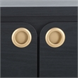 Safavieh Shaelynn 4 Door Wood  Sideboard/Media in Black / Black