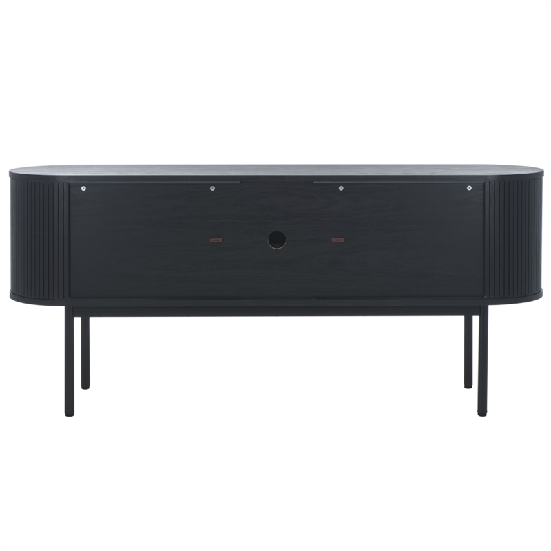 Safavieh Shaelynn 4 Door Wood  Sideboard/Media in Black / Black