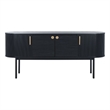 Safavieh Shaelynn 4 Door Wood  Sideboard/Media in Black / Black