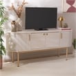 Safavieh Shaelynn 4 Door Wood  Sideboard/Media in White / Gold