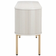 Safavieh Shaelynn 4 Door Wood  Sideboard/Media in White / Gold