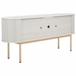 Safavieh Shaelynn 4 Door Wood  Sideboard/Media in White / Gold