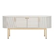Safavieh Shaelynn 4 Door Wood  Sideboard/Media in White / Gold