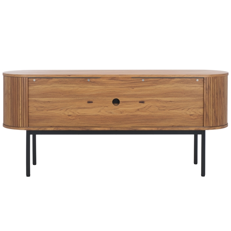 Safavieh Shaelynn 4 Door Wood  Sideboard/Media  in Oak / Black