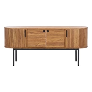 Safavieh Shaelynn 4 Door Wood  Sideboard/Media  in Oak / Black