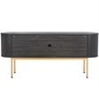 Safavieh Shaelynn 4 Door Wood  Sideboard/Media  in Black / Gold