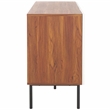 Safavieh Mayln 4 Door Wood and Steel Sideboard/Mediastand in Ivory / White