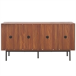 Safavieh Mayln 4 Door Wood and Steel Sideboard/Mediastand in Ivory / White