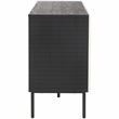 Safavieh Mayln 4 Door Wood and Steel Sideboard/Mediastand  in Black / White