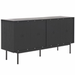 Safavieh Mayln 4 Door Wood and Steel Sideboard/Mediastand  in Black / White