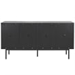 Safavieh Mayln 4 Door Wood and Steel Sideboard/Mediastand  in Black / White