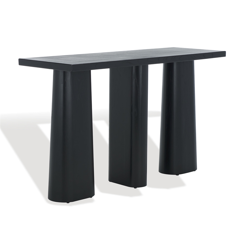Safavieh Ryllae Wood Console Table in Black