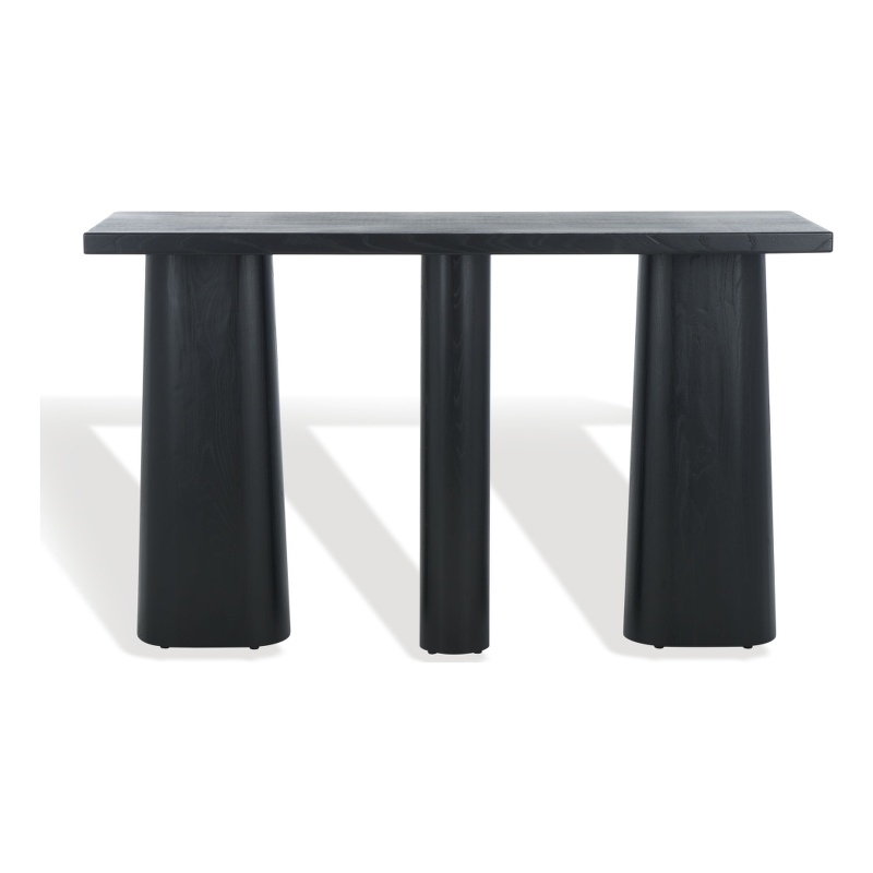 Safavieh Ryllae Wood Console Table in Black