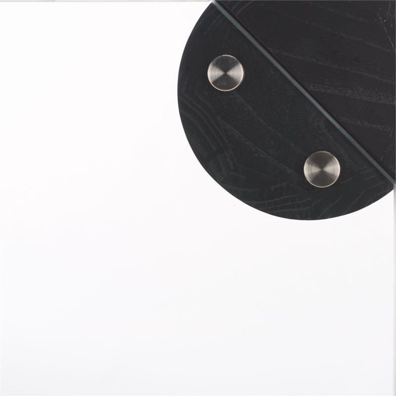 Safavieh Robbie Square Glass Coffee Table in Black