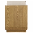 Safavieh Acres Wood Accent Table in Natural / Glass