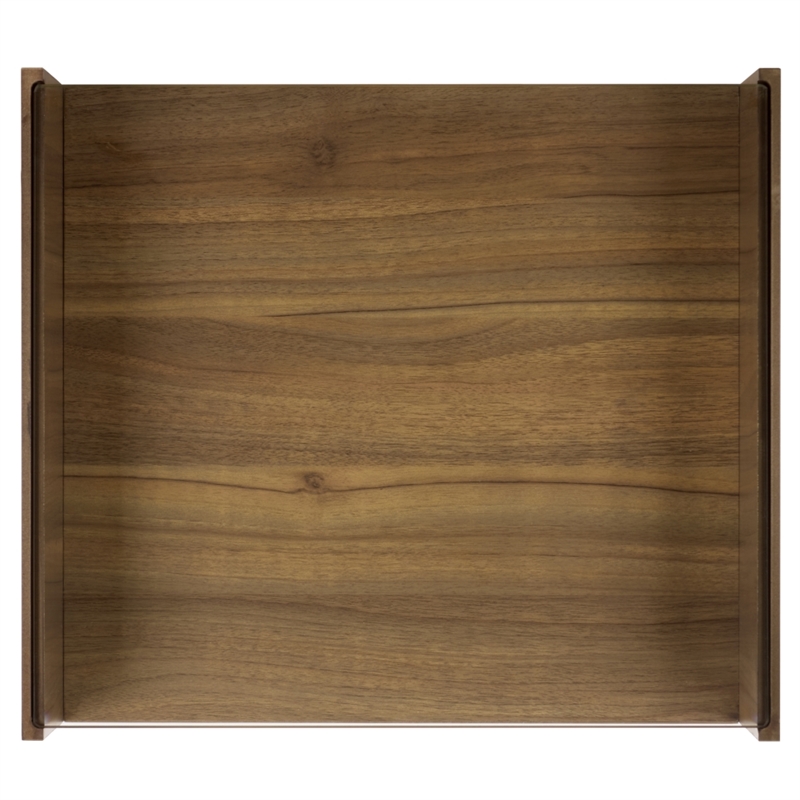 Safavieh Acres Wood Accent Table in Dark Oak / Glass