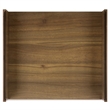 Safavieh Acres Wood Accent Table in Dark Oak / Glass